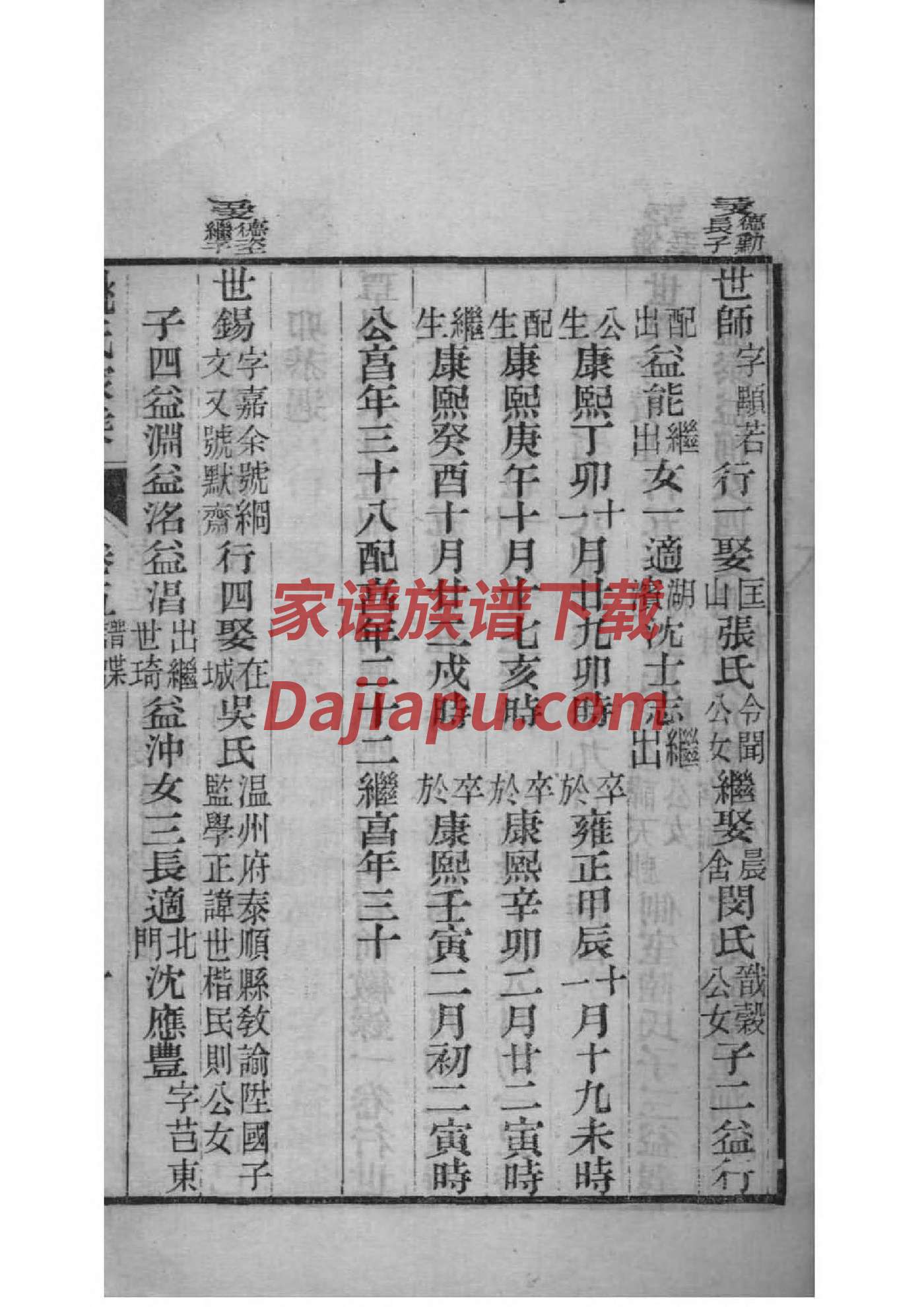 成吉思汗的后代族谱