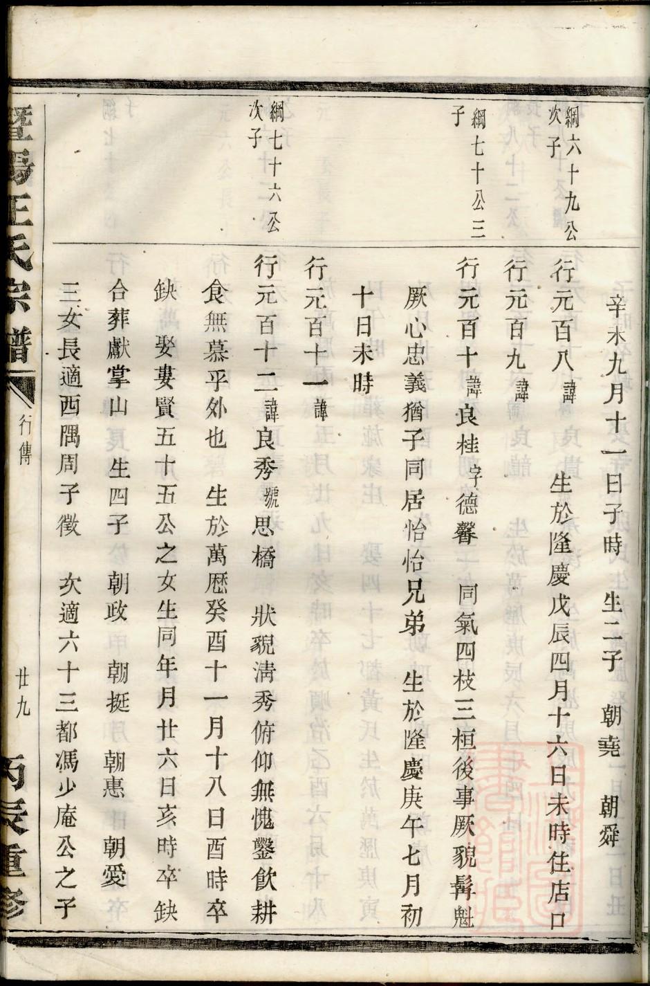 宫姓族谱字辈大全