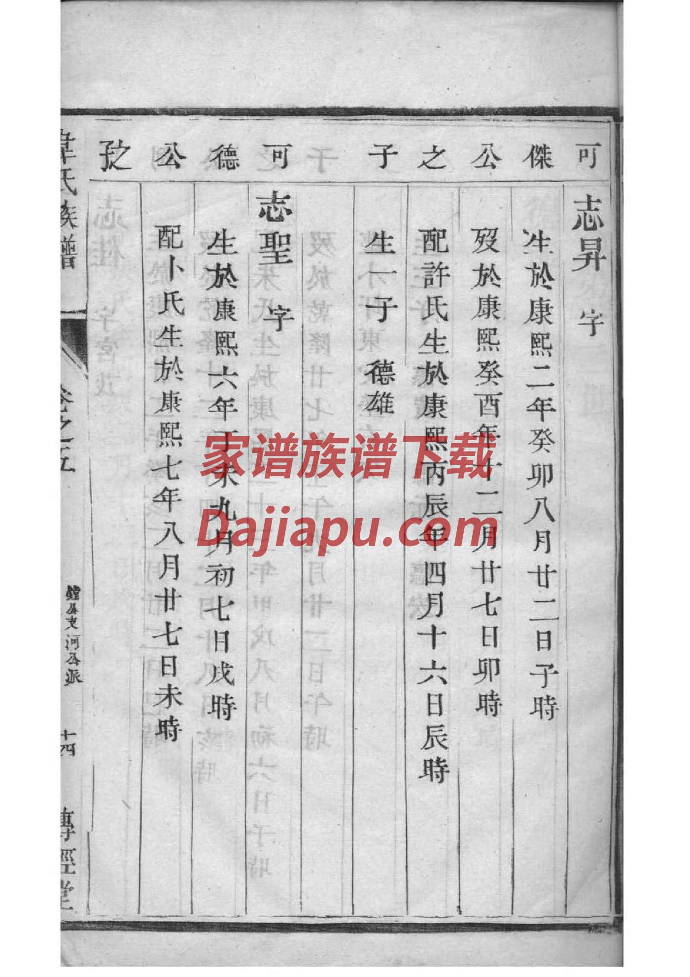 房姓族谱