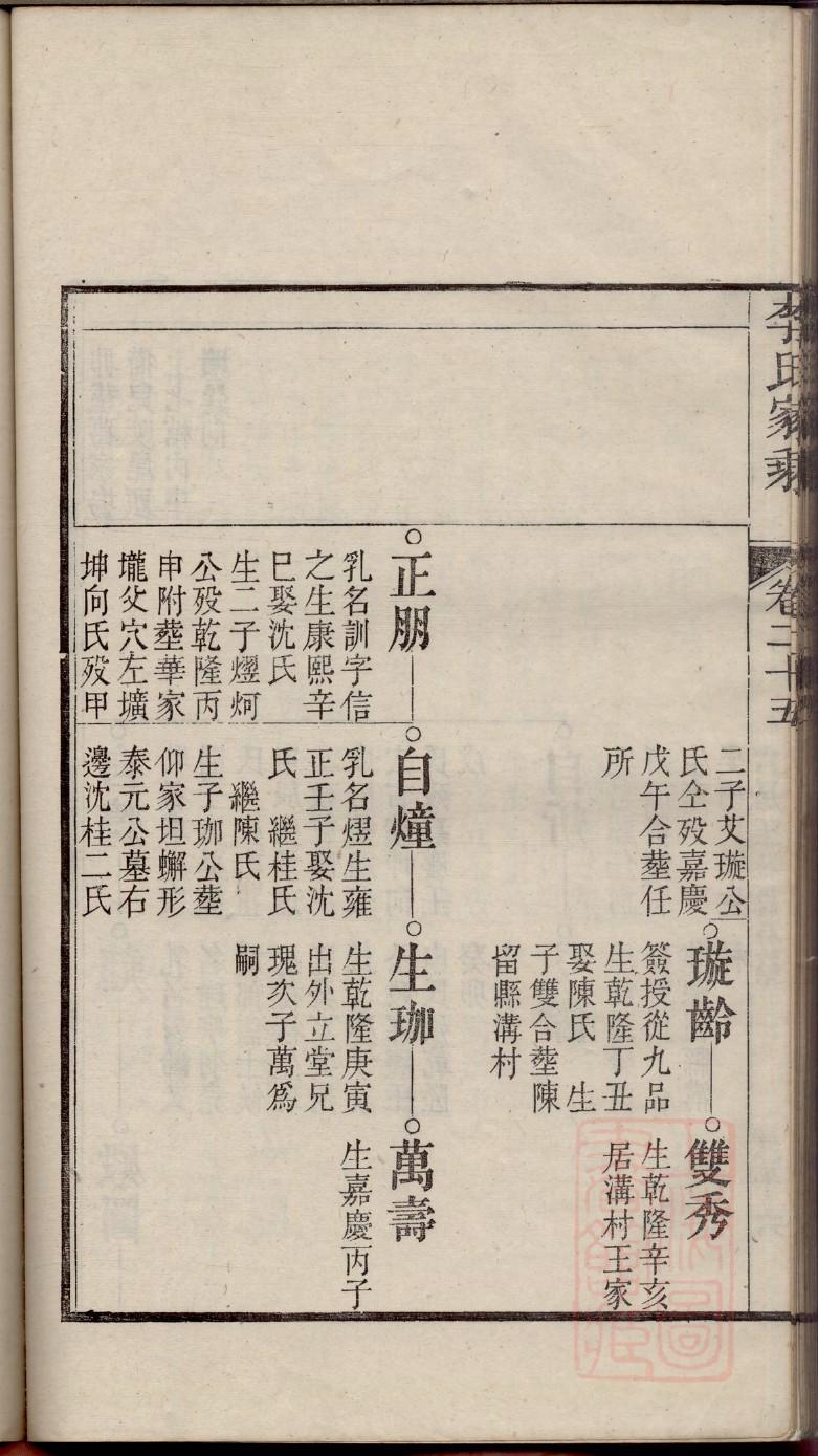勤氏族谱108字辈