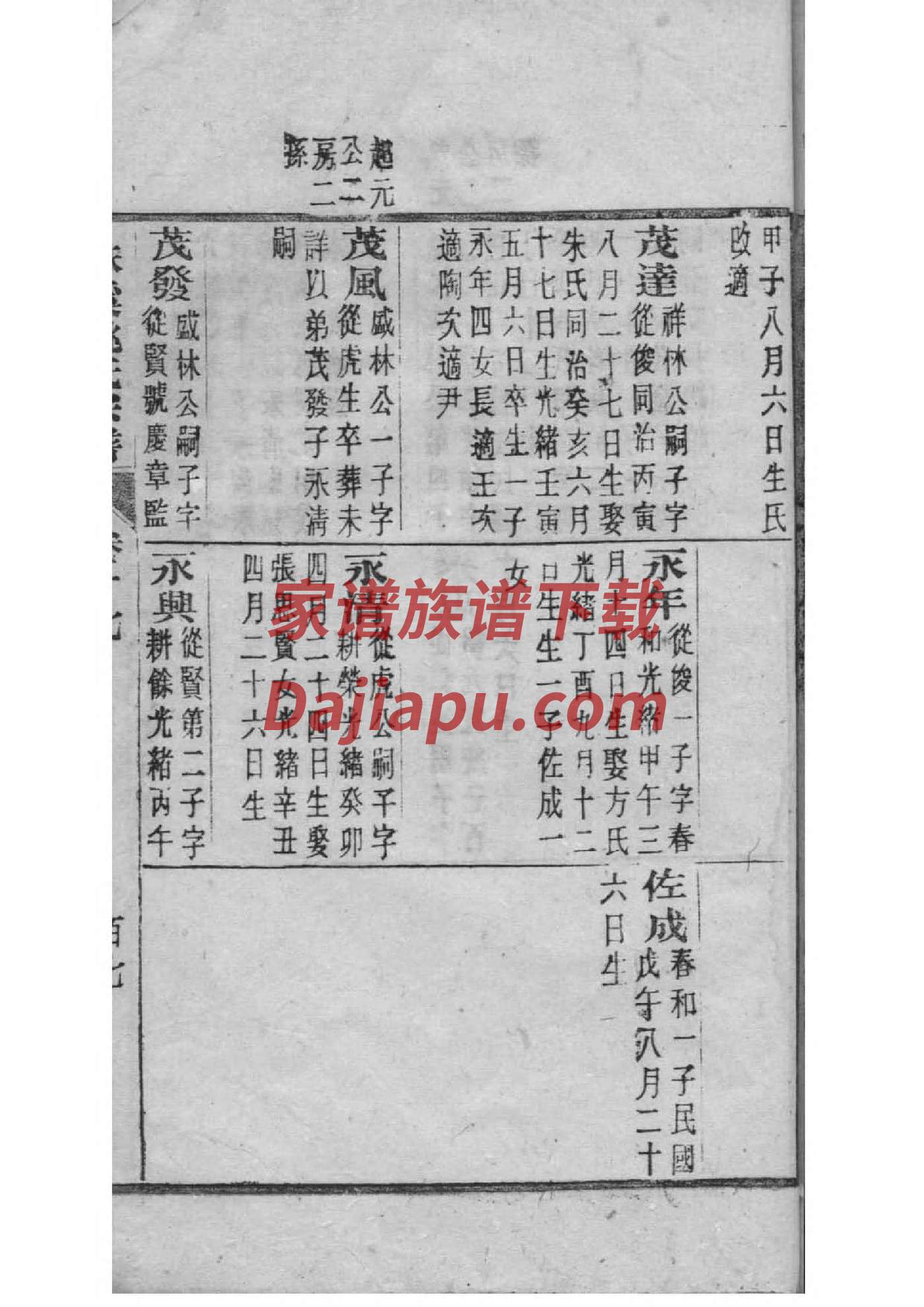 第氏族谱108字辈