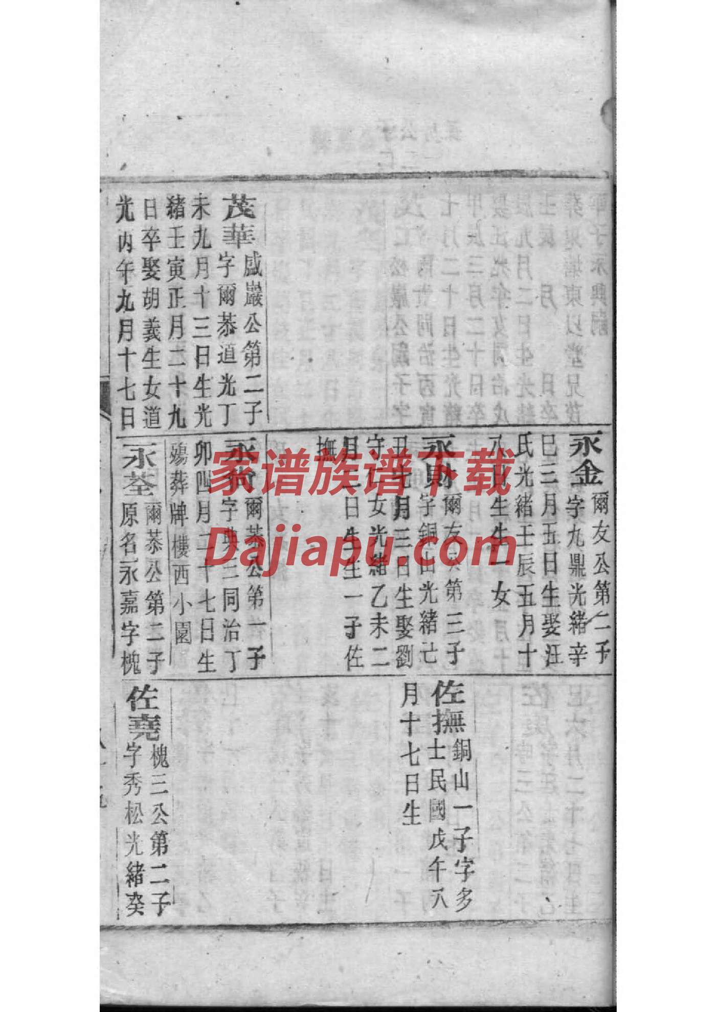 现代新修家谱后记