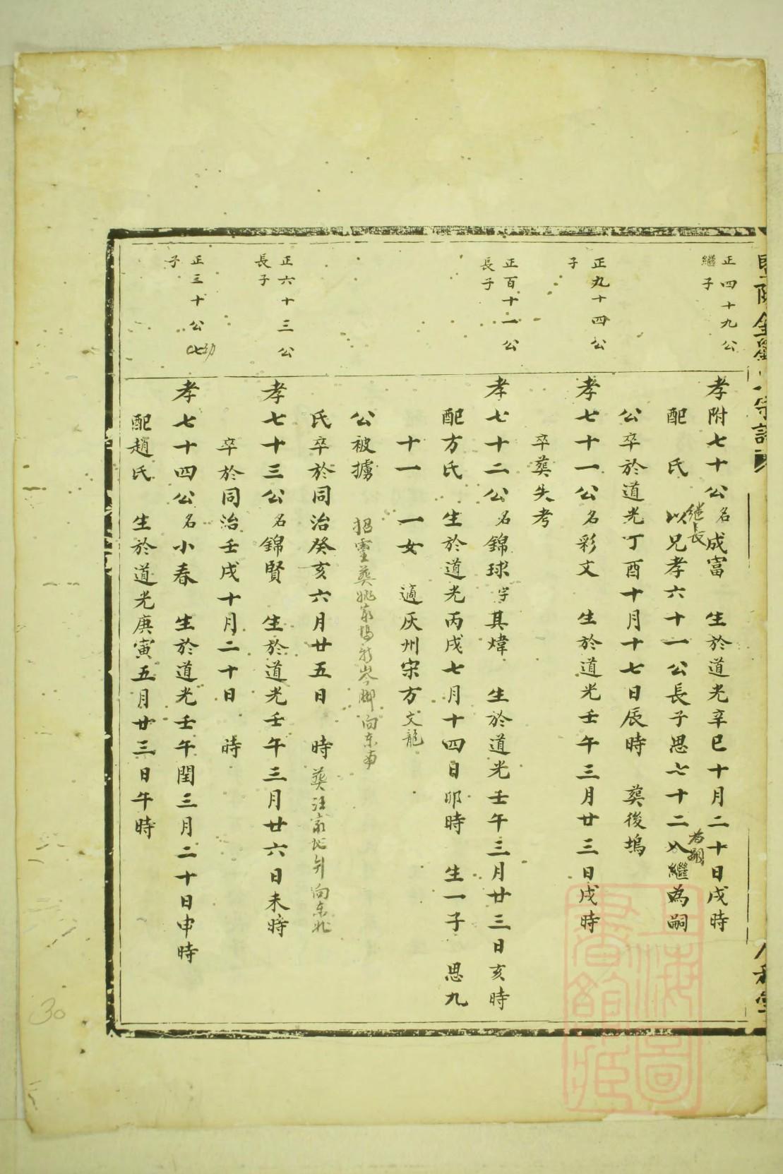 归氏族谱108字辈