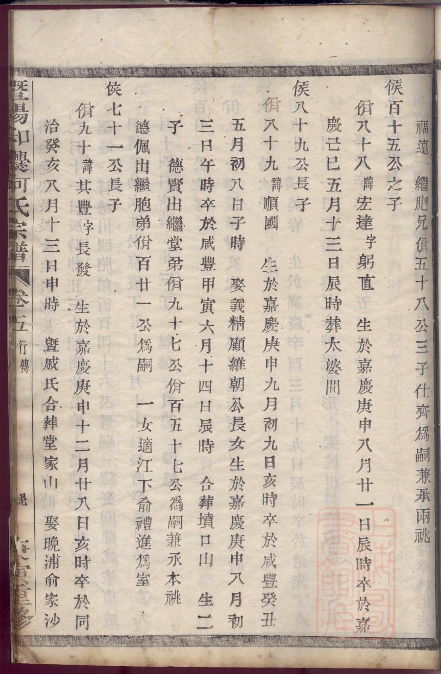 李鹤章家谱