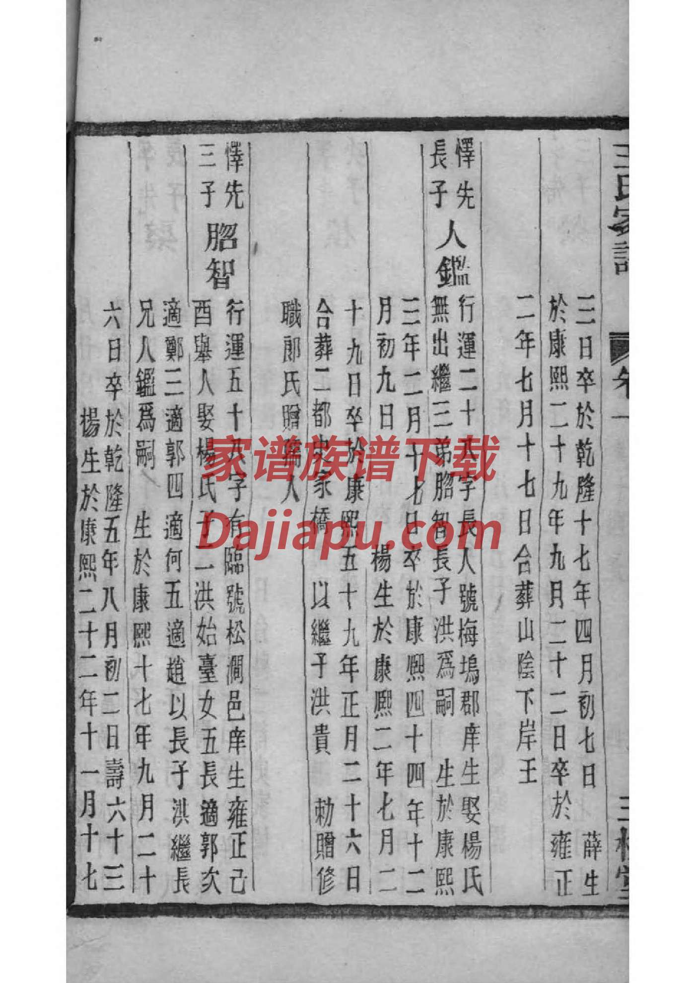 山东登州府王氏家谱忠