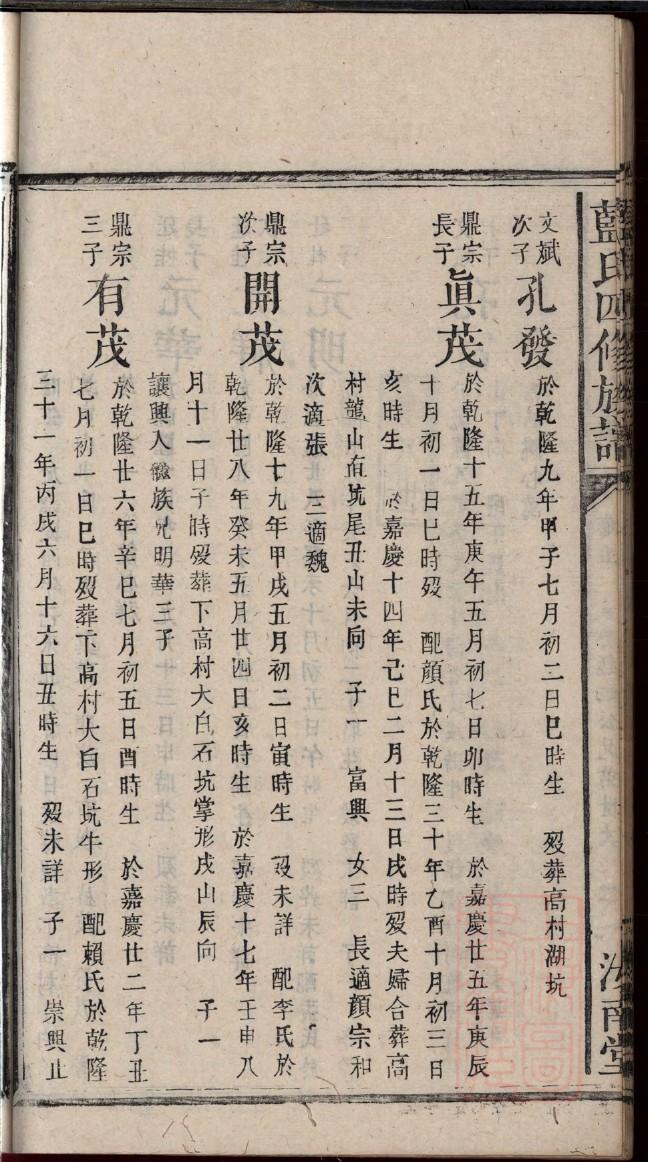 笪姓族谱字辈排行