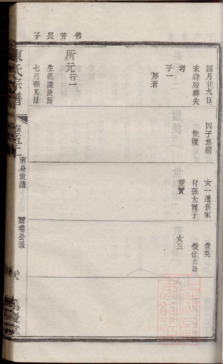 雒氏族谱108字辈