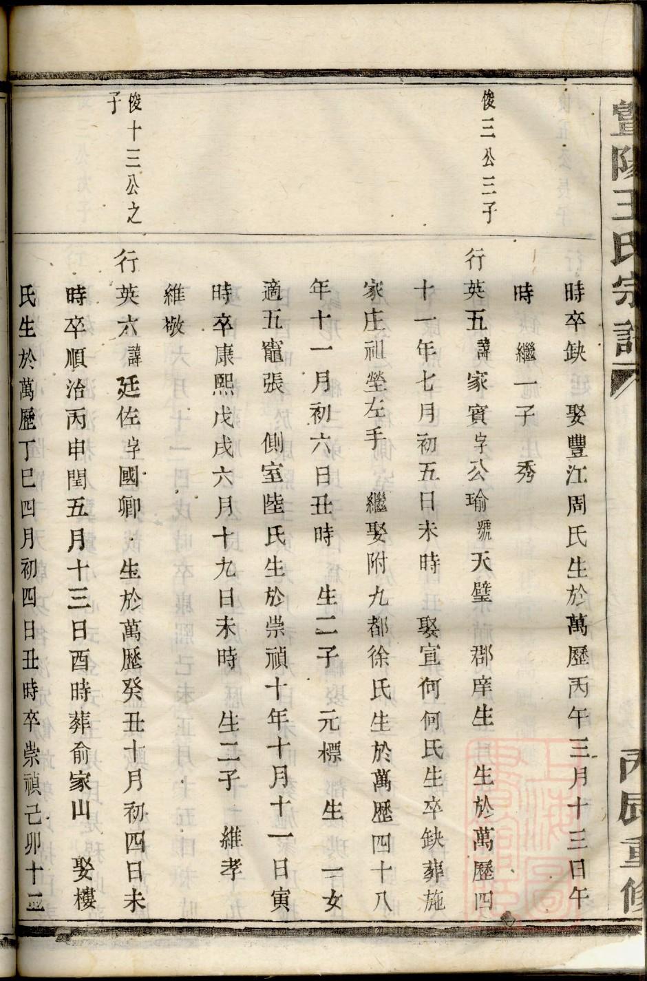 考城王氏家谱