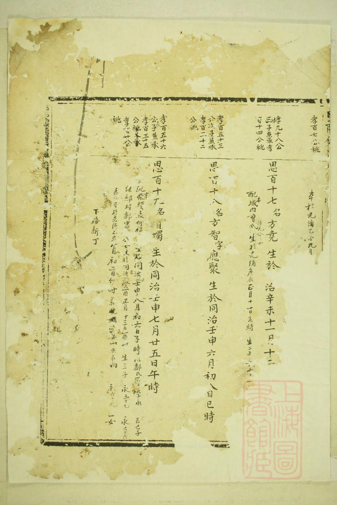 重修家谱词