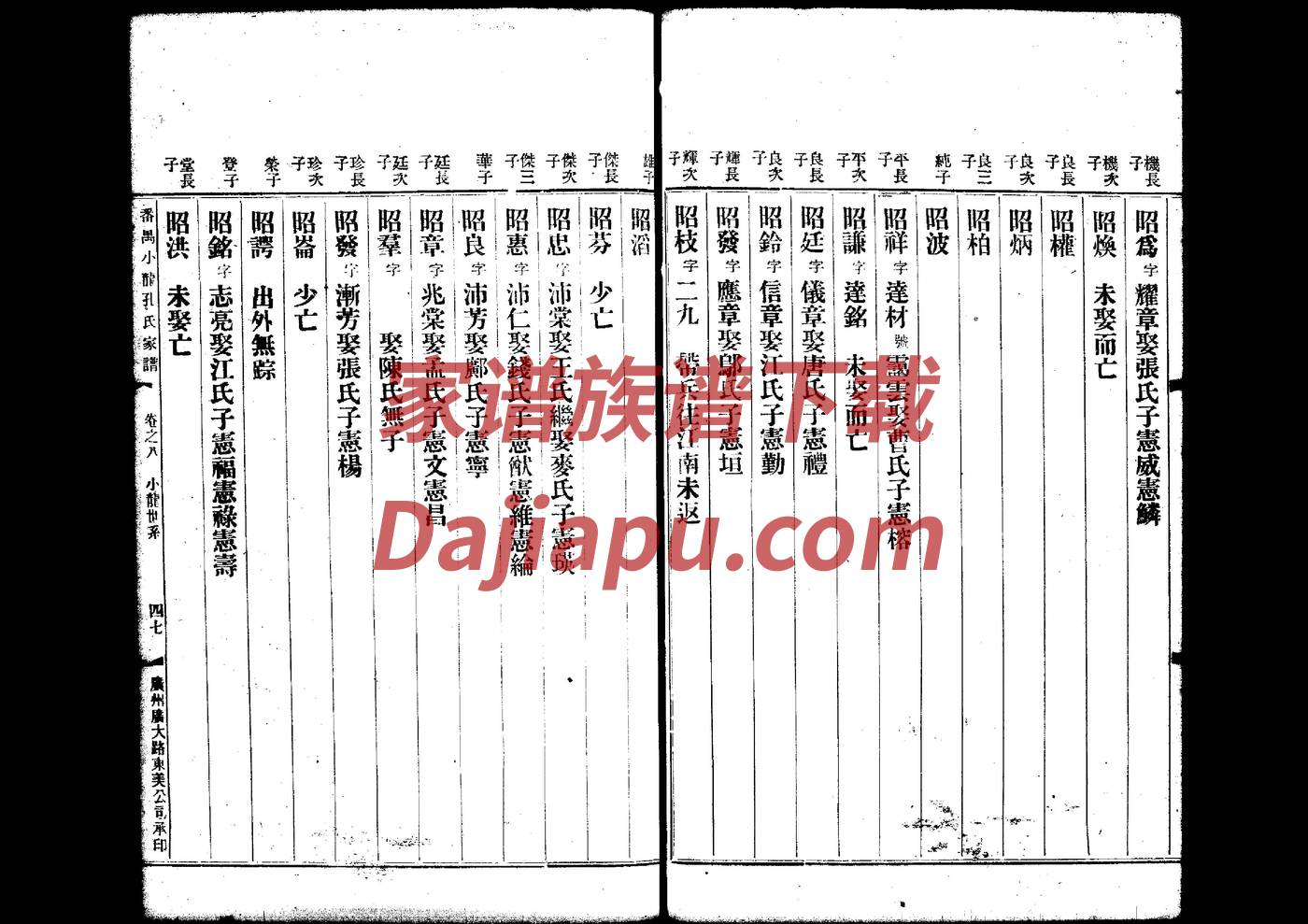 山东邵氏家族家谱