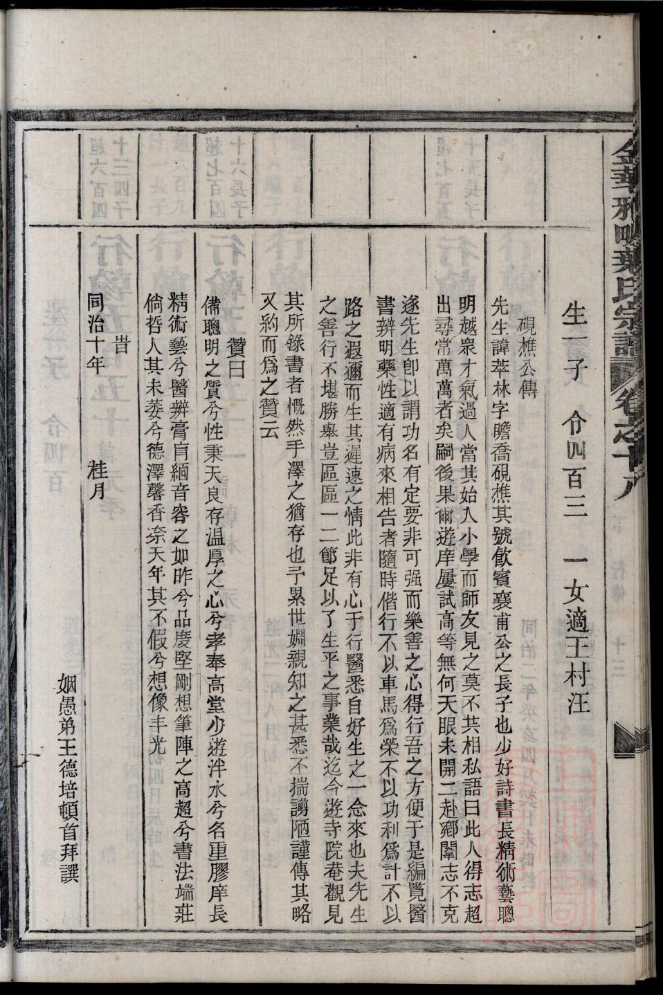 江苏泰州王氏家谱