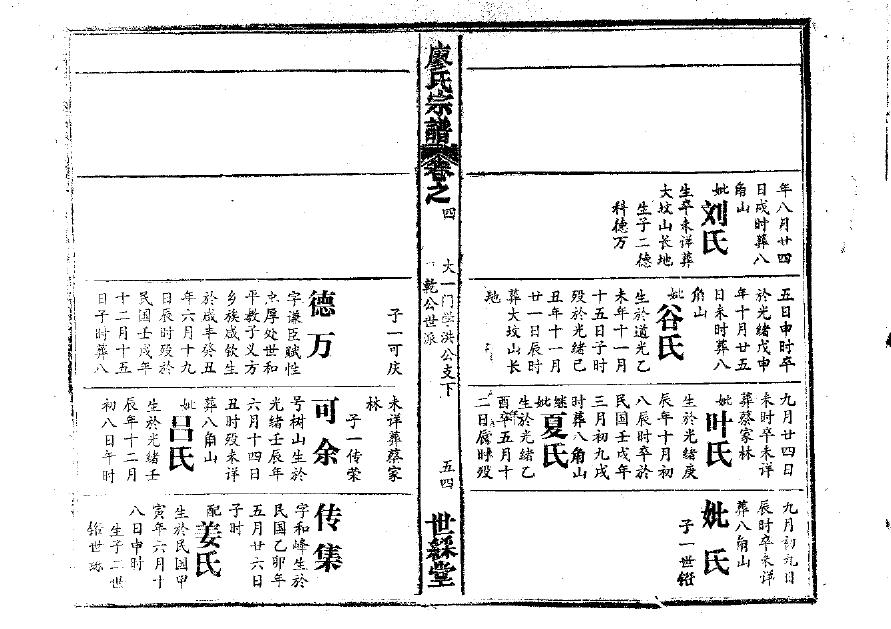 沂水武家家谱