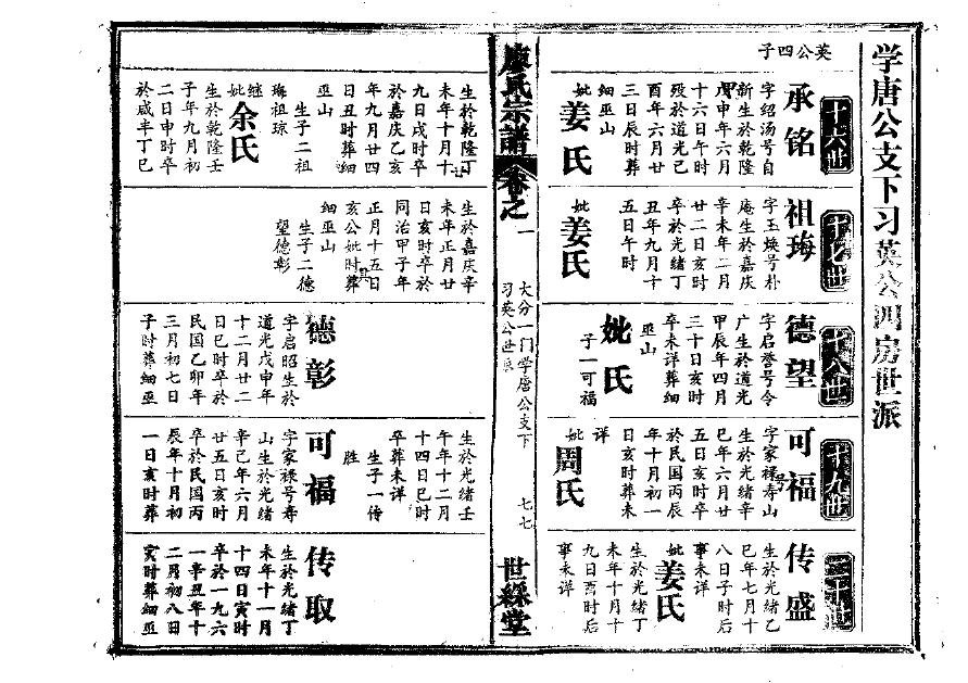 徐氏家谱元承东海