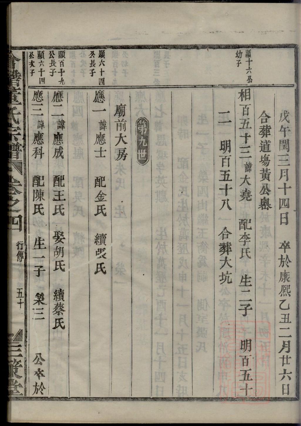 潘氏家谱字辈查询