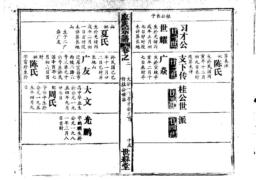 严家家谱云南