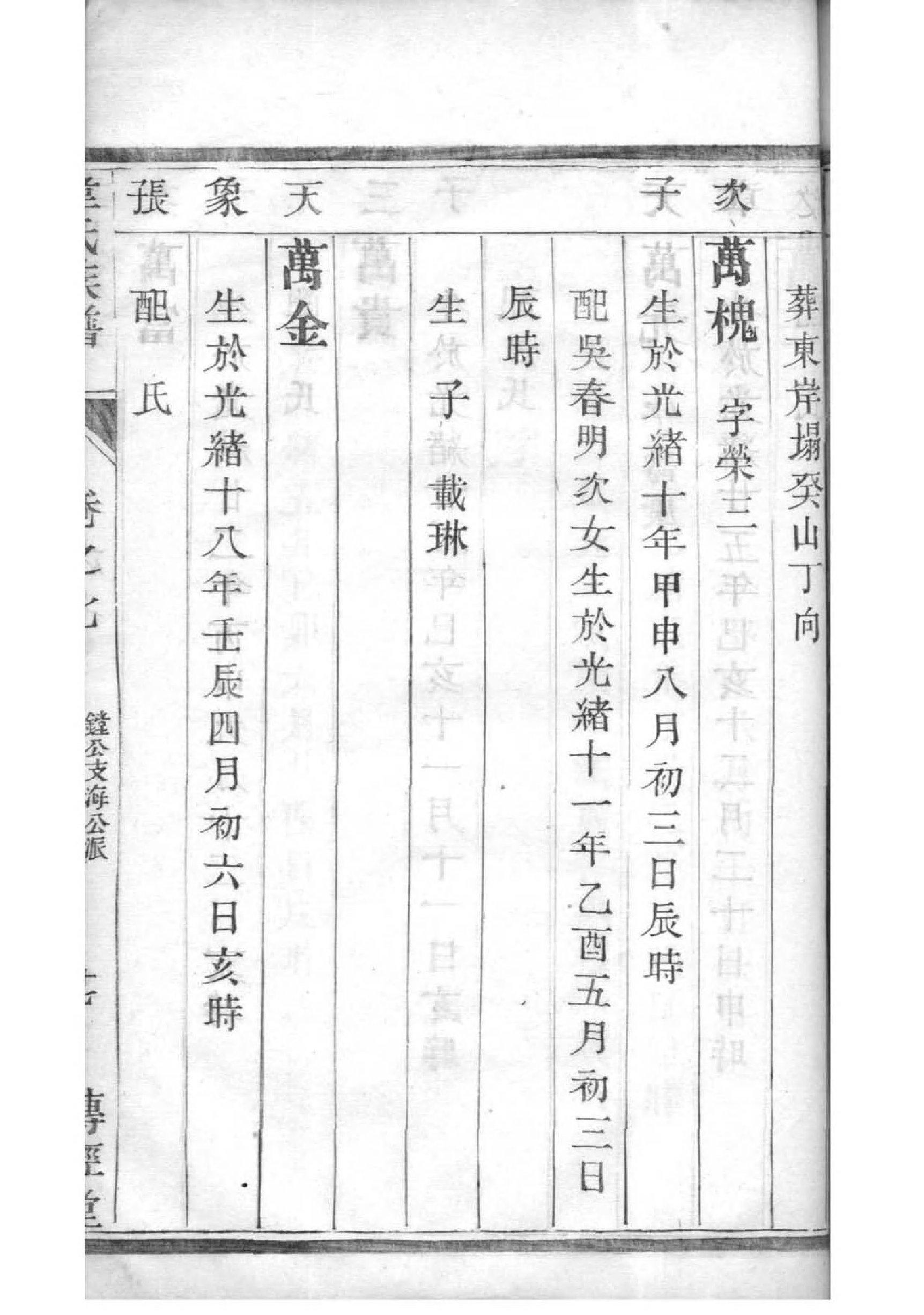 仵氏家谱所有字辈查询