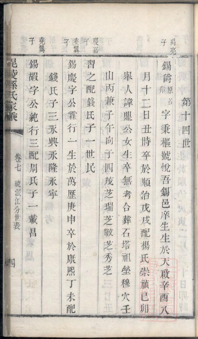 边氏族谱