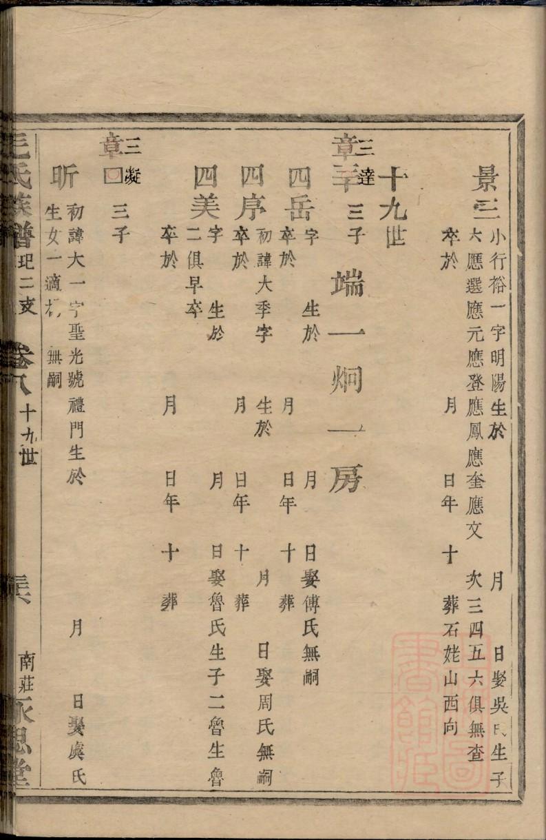 兴姓辈分排行世系表