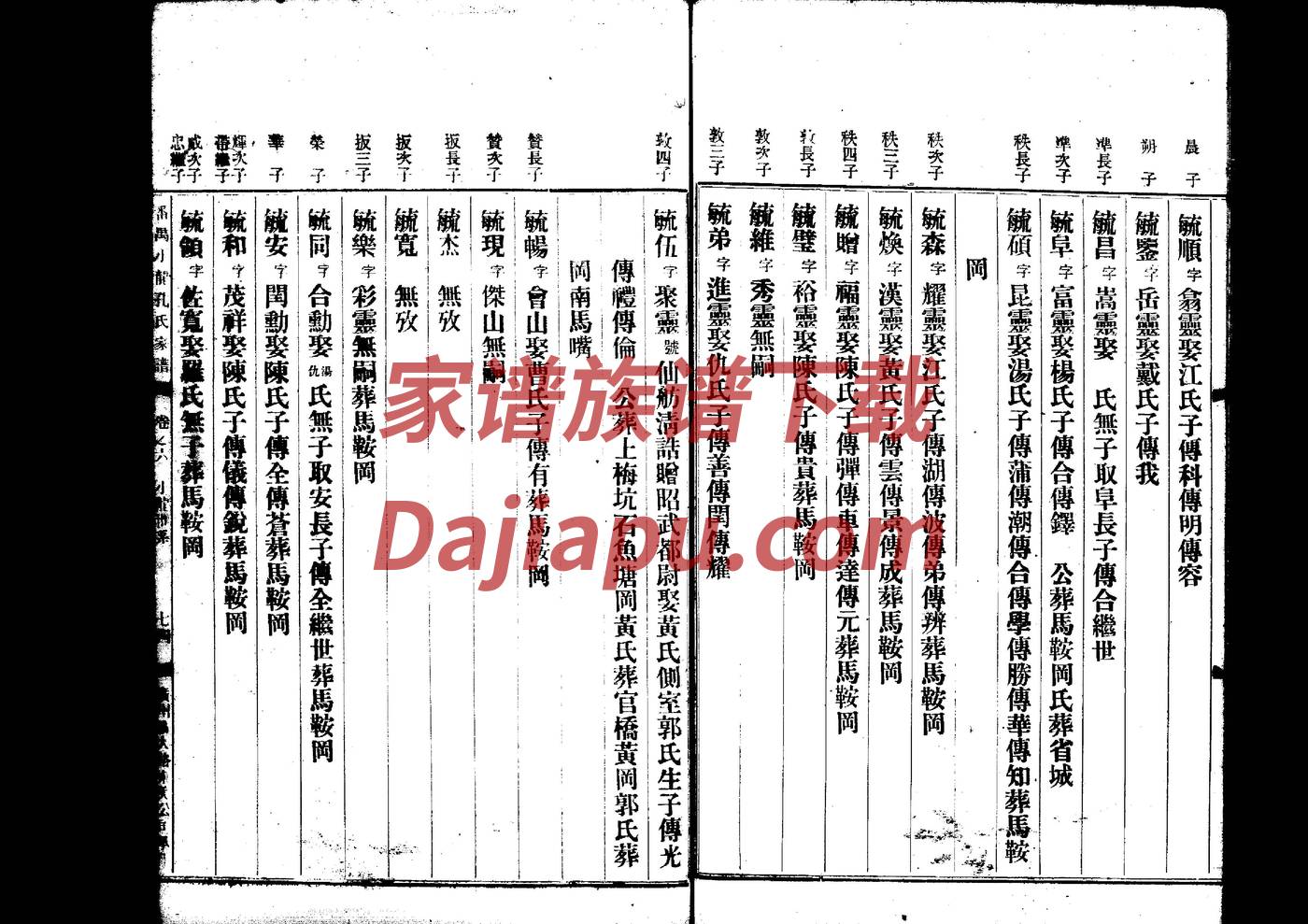 赁氏族谱在哪里看