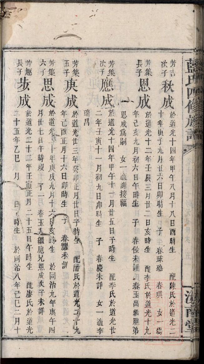 刁姓族谱字辈大全