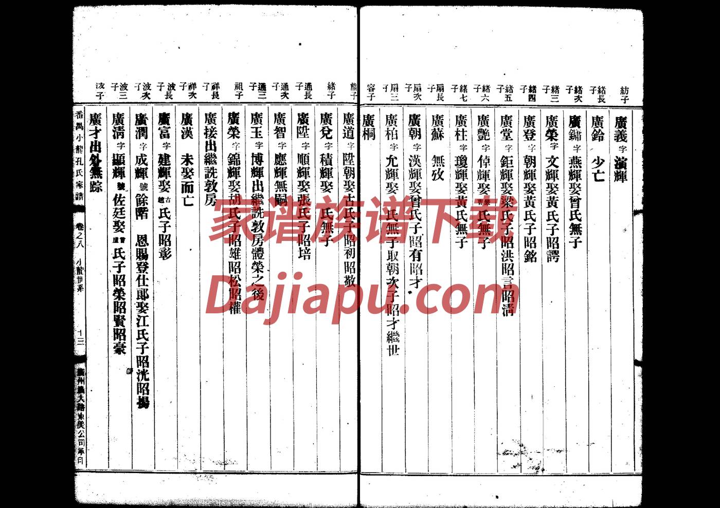 愚氏家谱24个辈分
