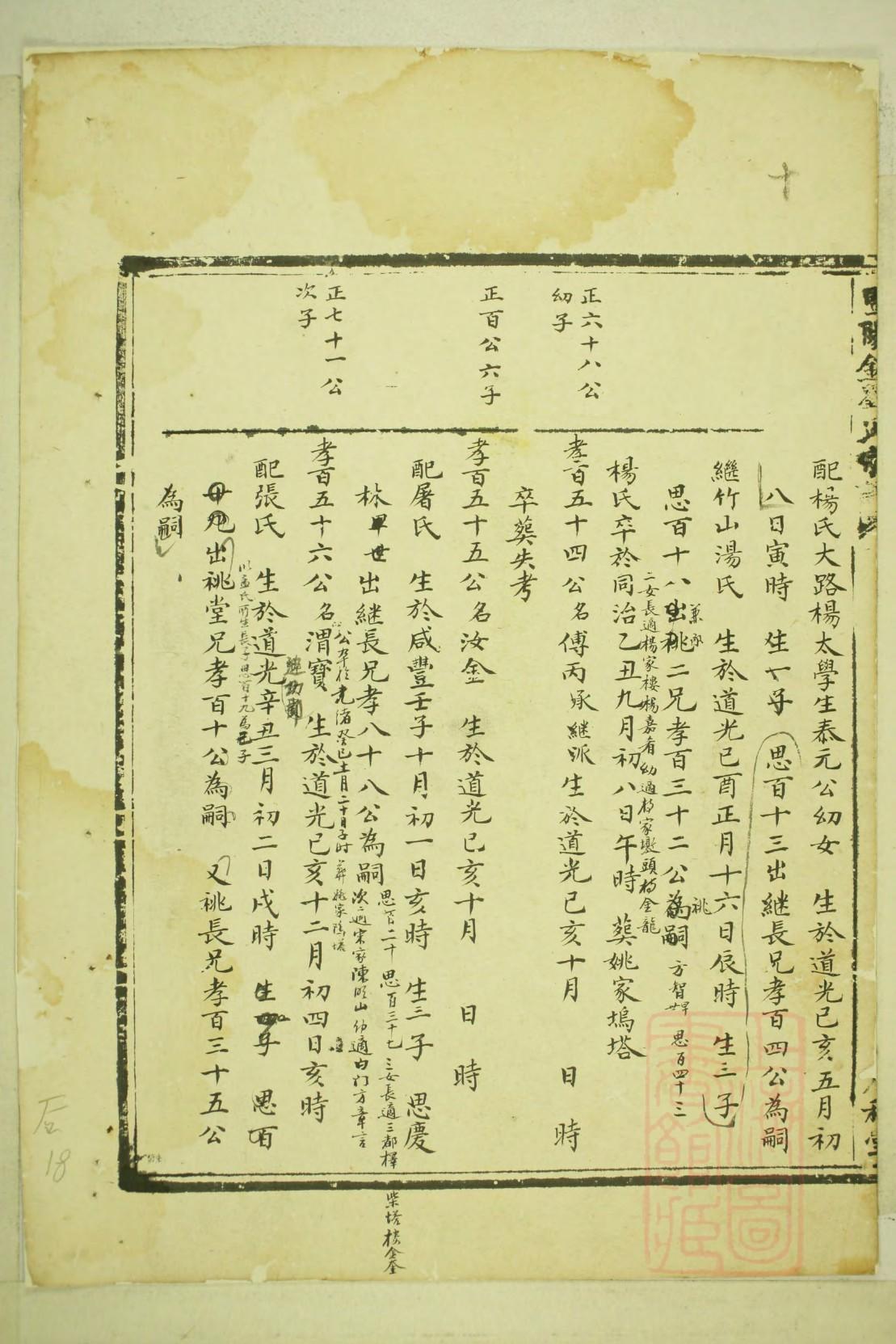徐茂公家谱
