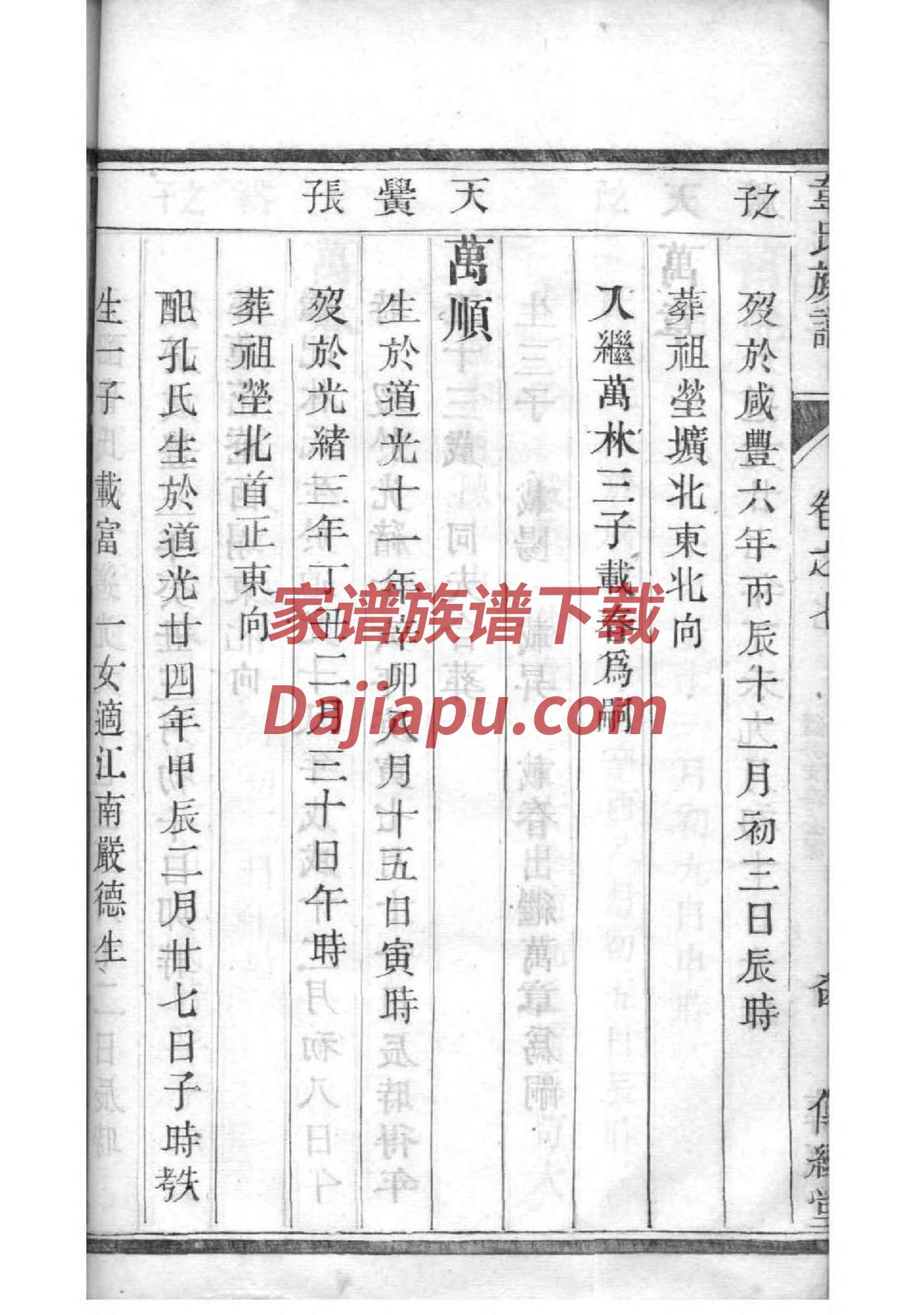 德氏家谱字辈大全集