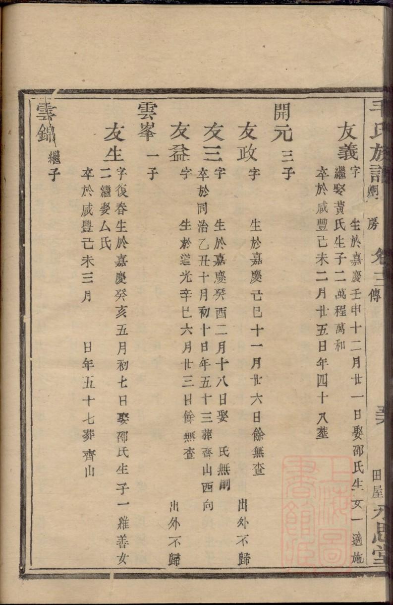 中国的家谱