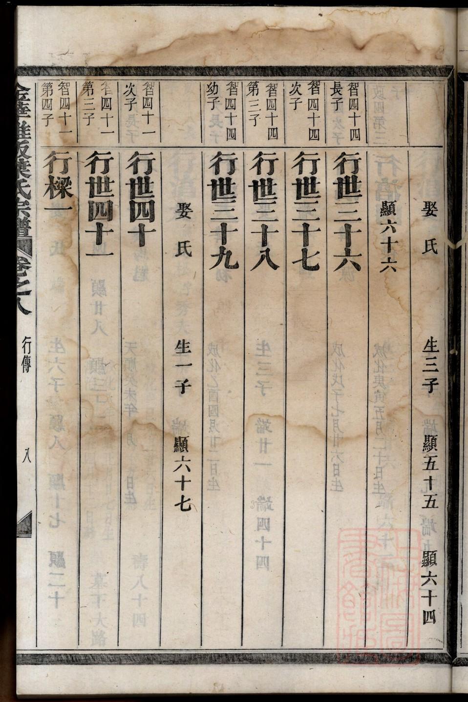 杨氏族谱丛字辈