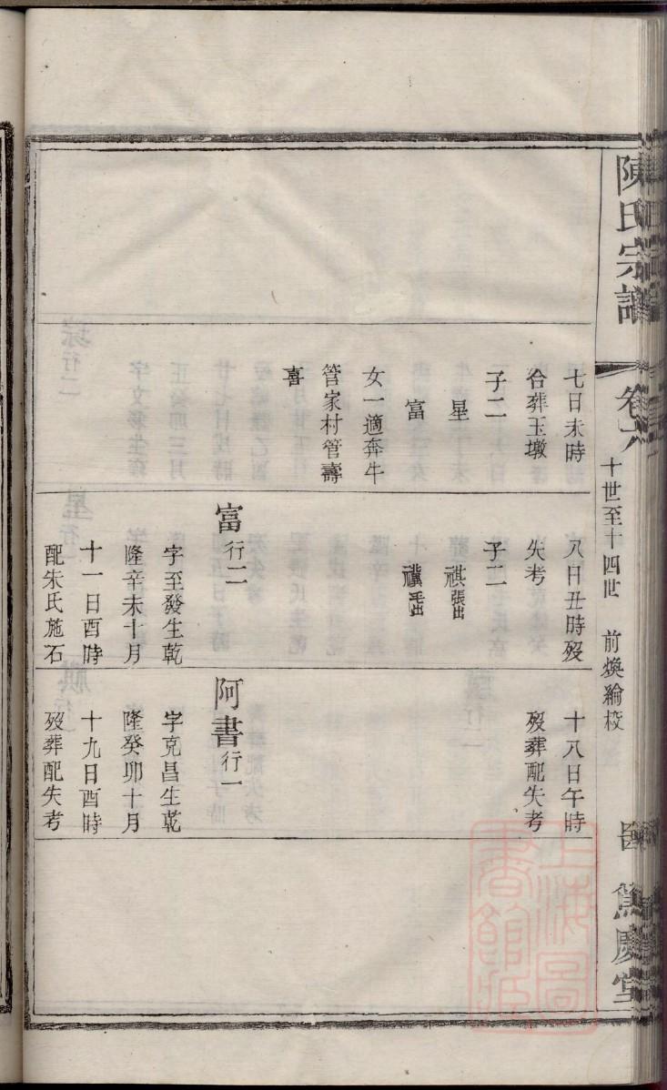 荣氏辈分表