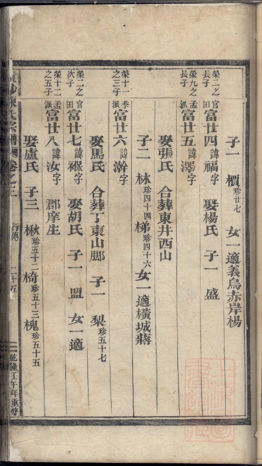 小学生我的家谱怎么写