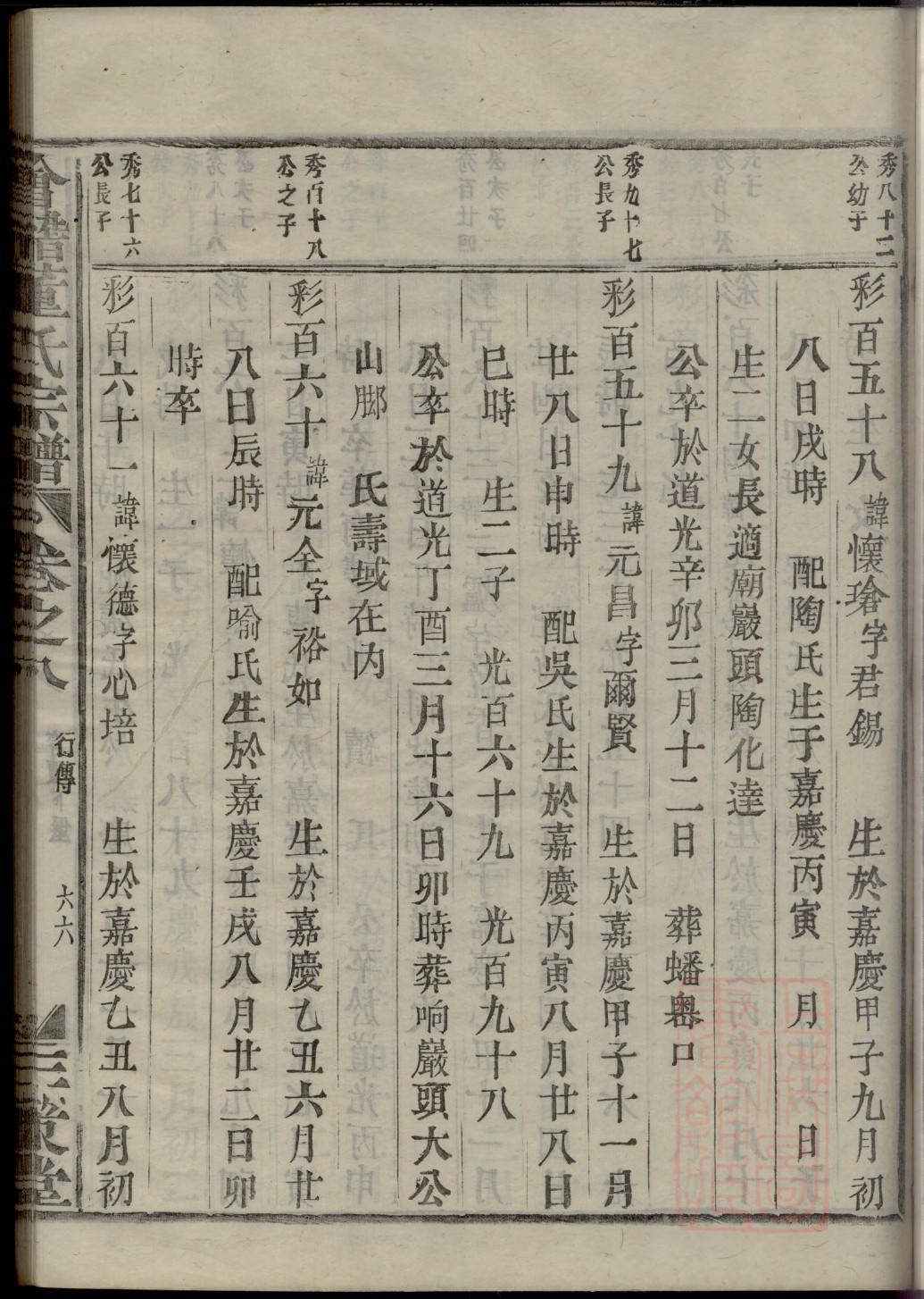 家谱样本图范本图片