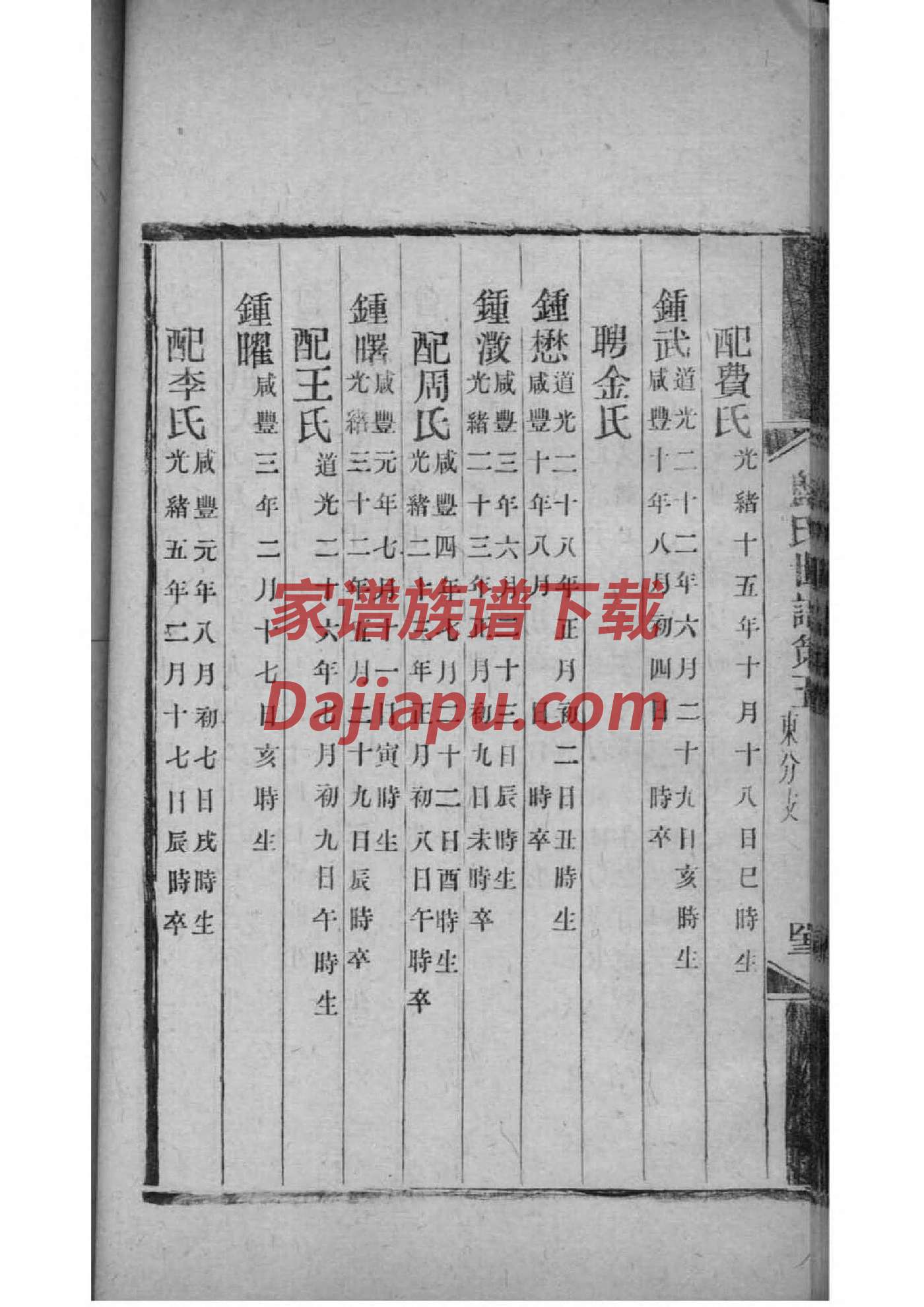 吴氏家谱表120代
