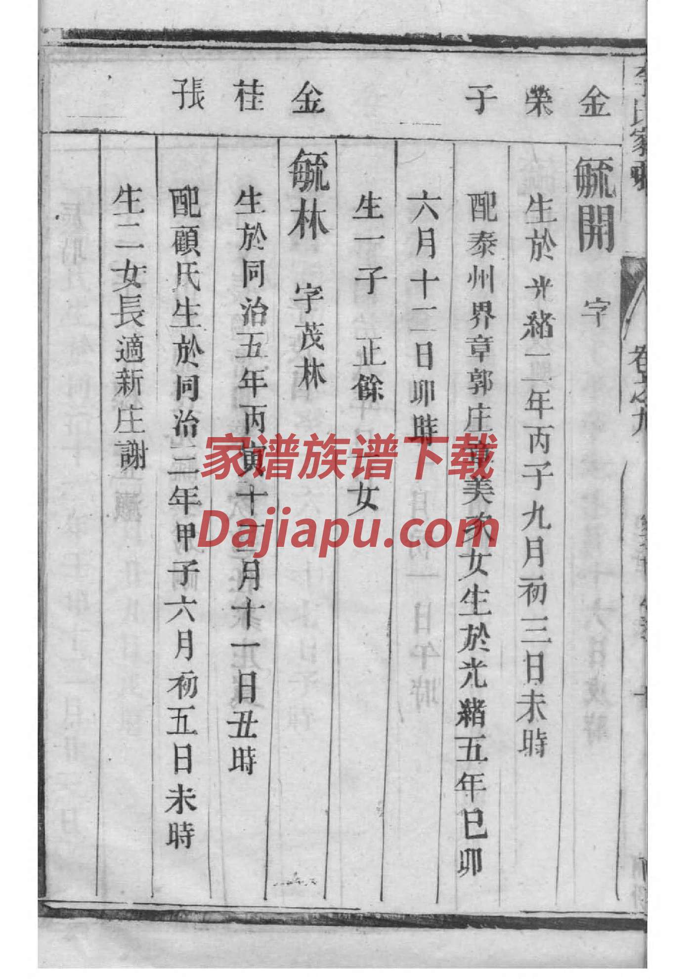 游氏家谱字辈