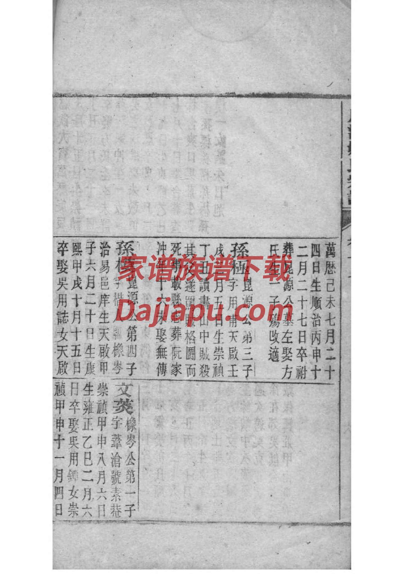 栗姓族谱字辈大全