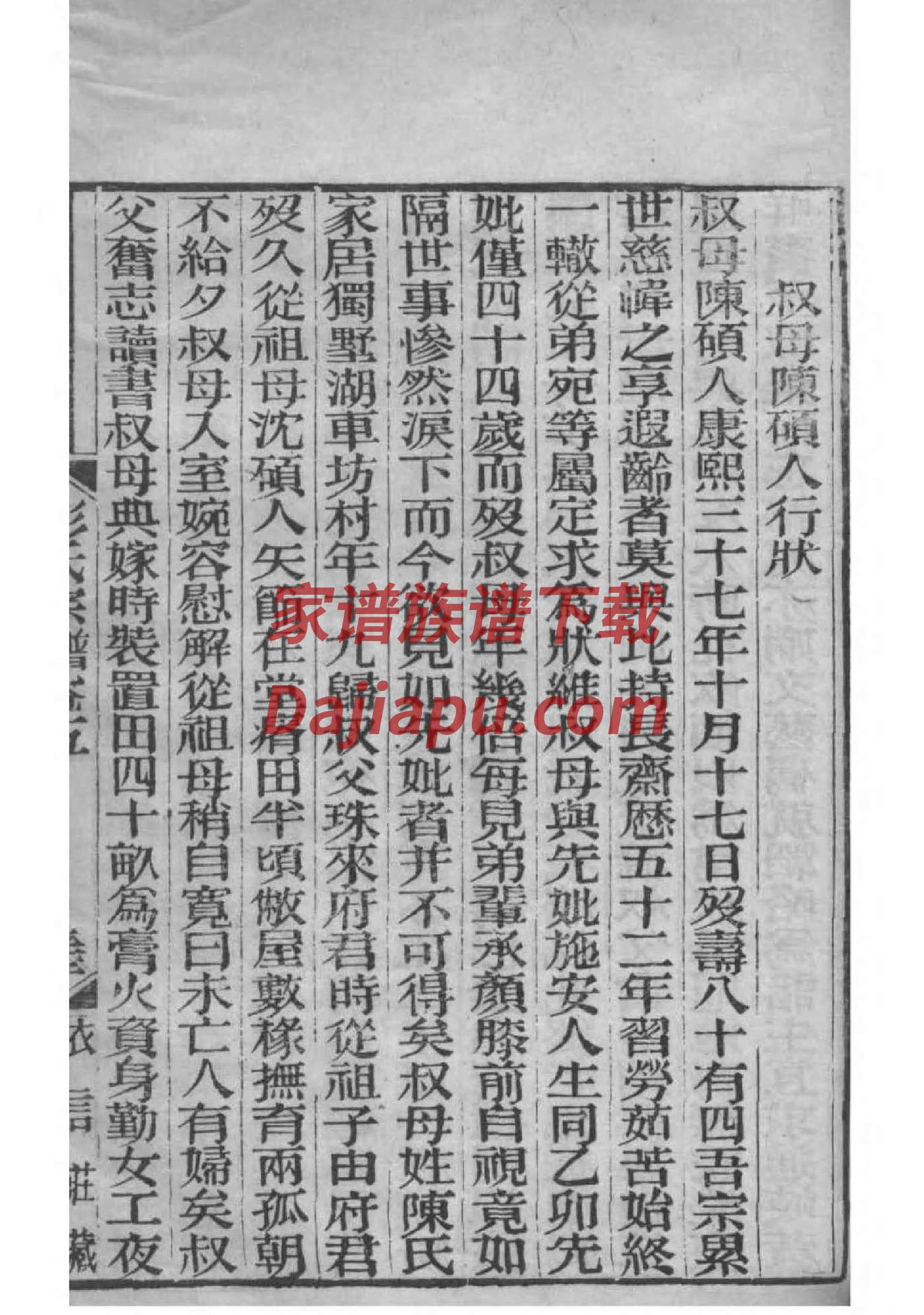 吉氏家族的族谱