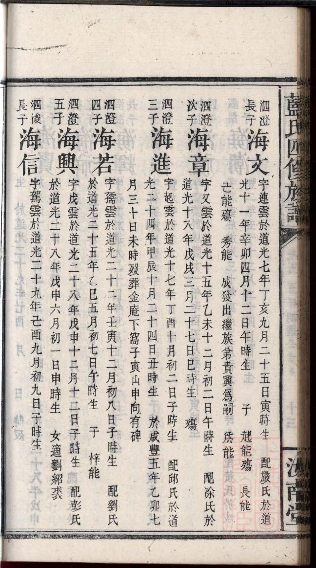 续修族谱