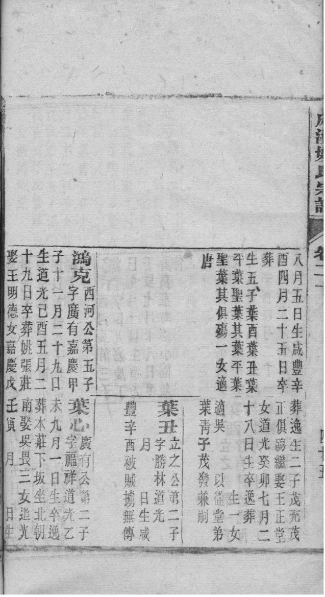 马家庄家谱