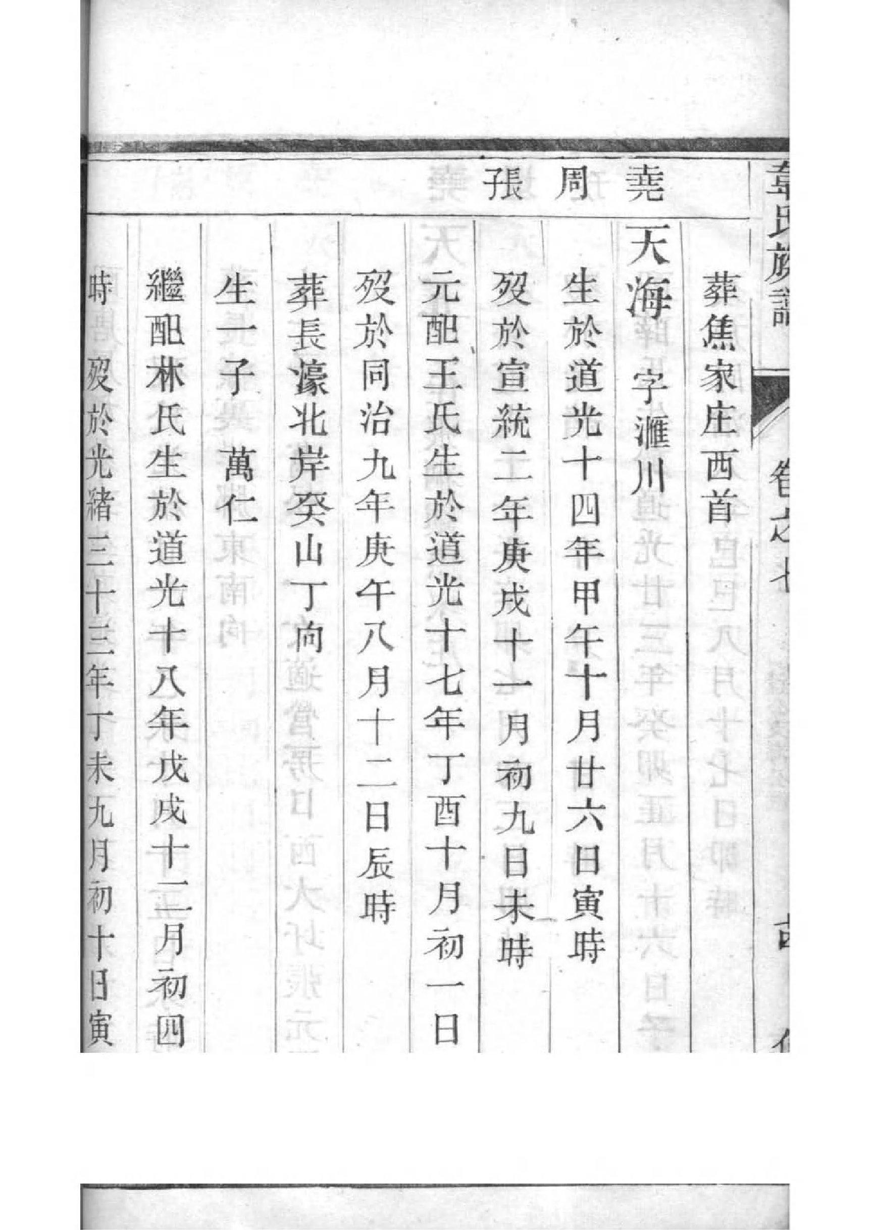 第五氏家谱所有字辈查询
