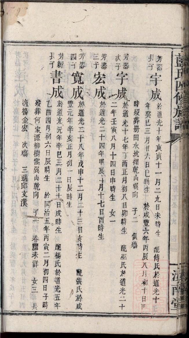 塔氏家谱查询一览表