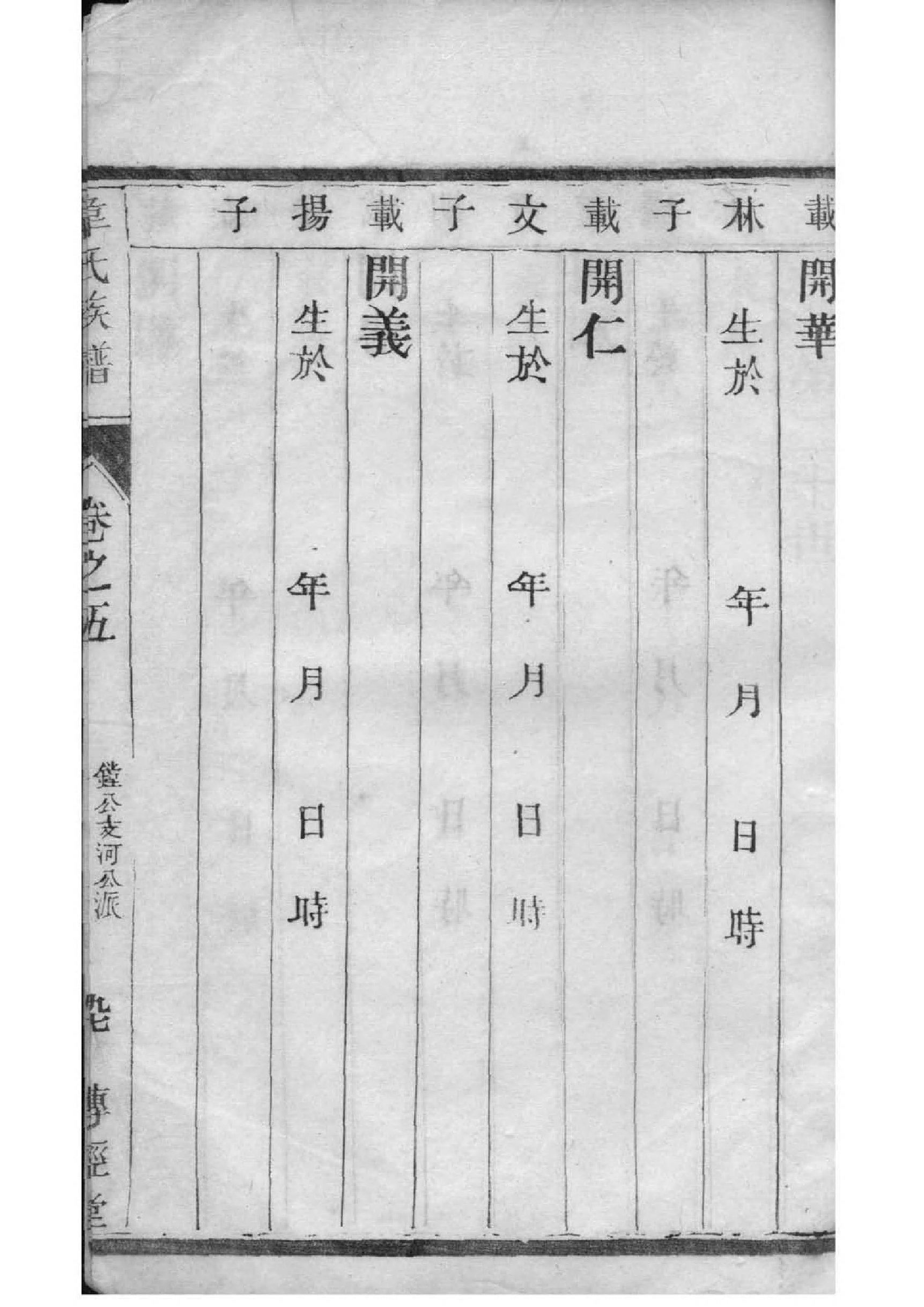 黄梅桂氏家族家谱字辈
