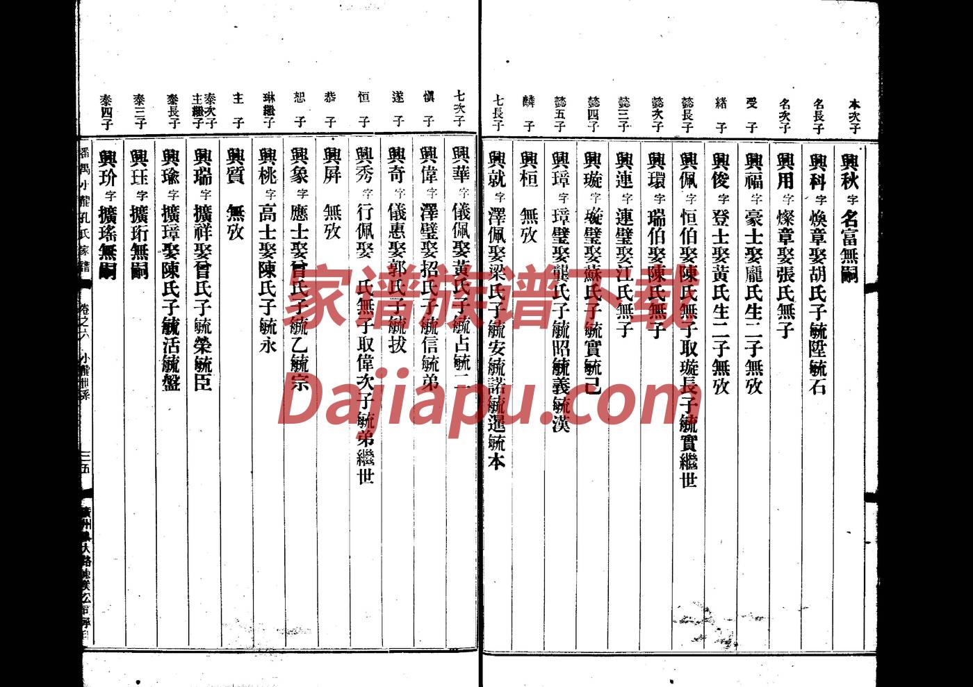 沧县李天木王氏家谱