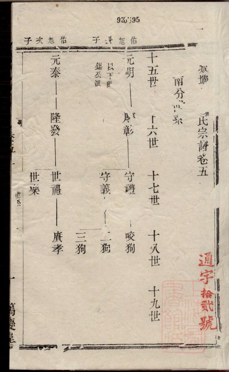 伍家家谱