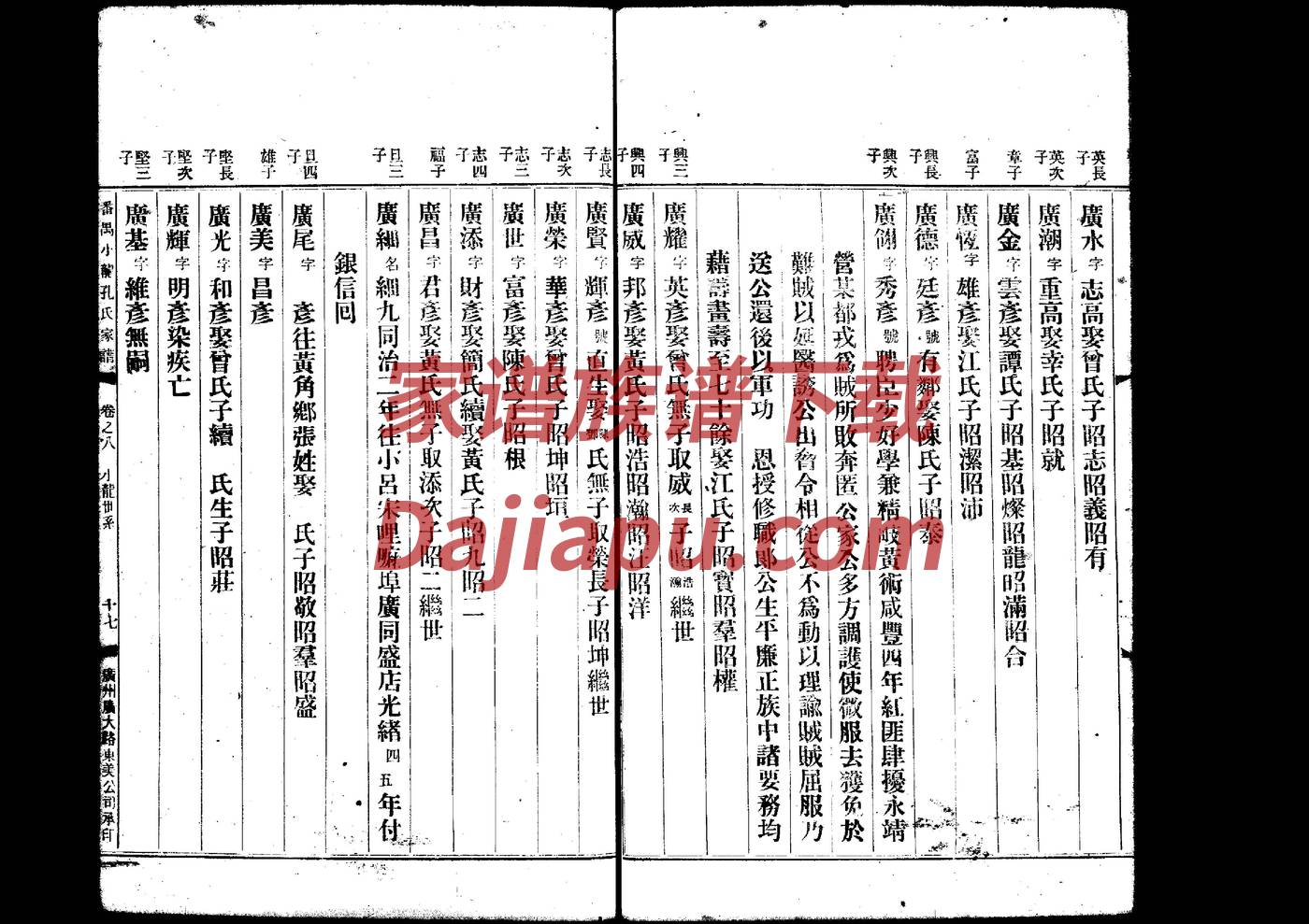 诺多族族谱介绍