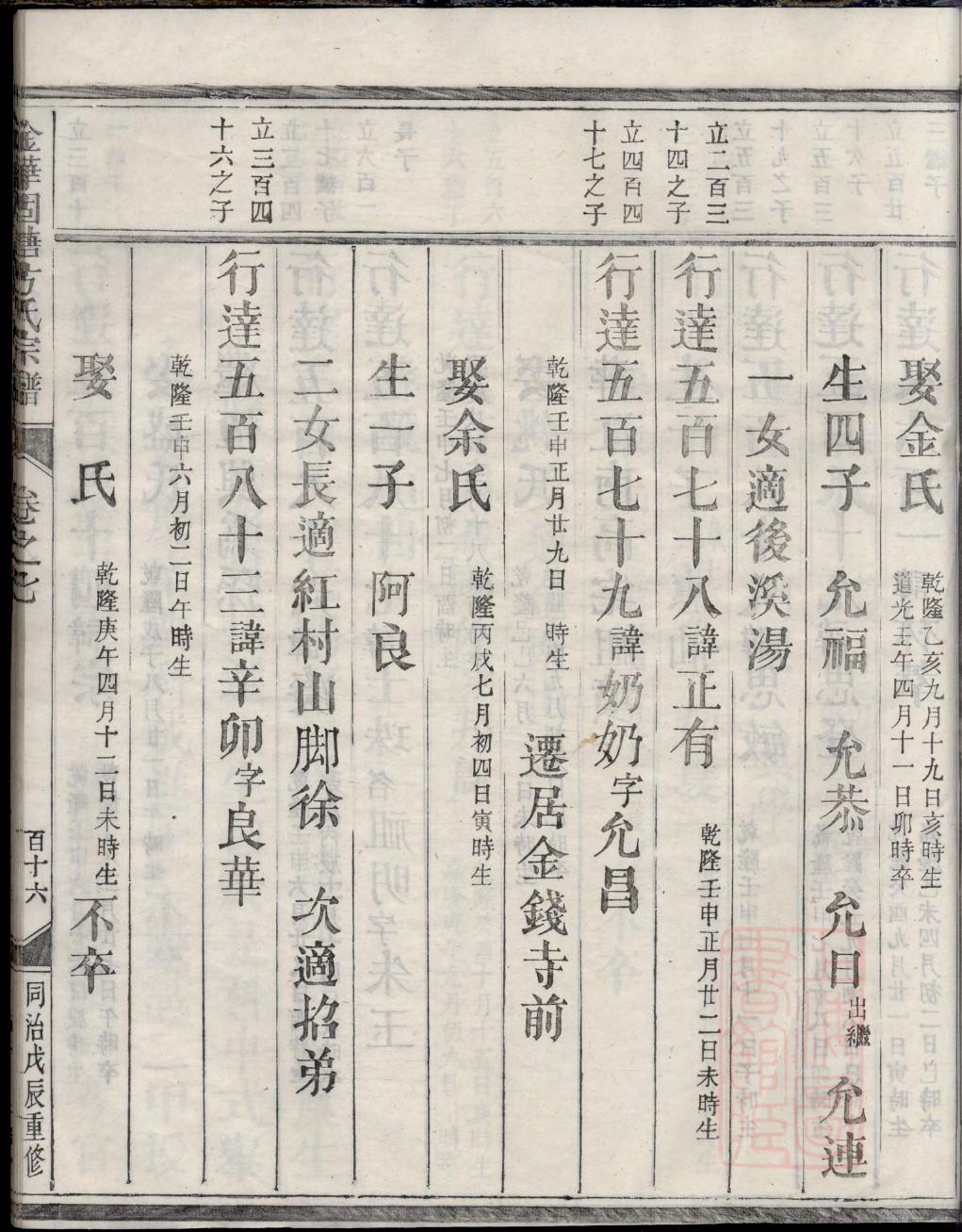 鲁姓家谱