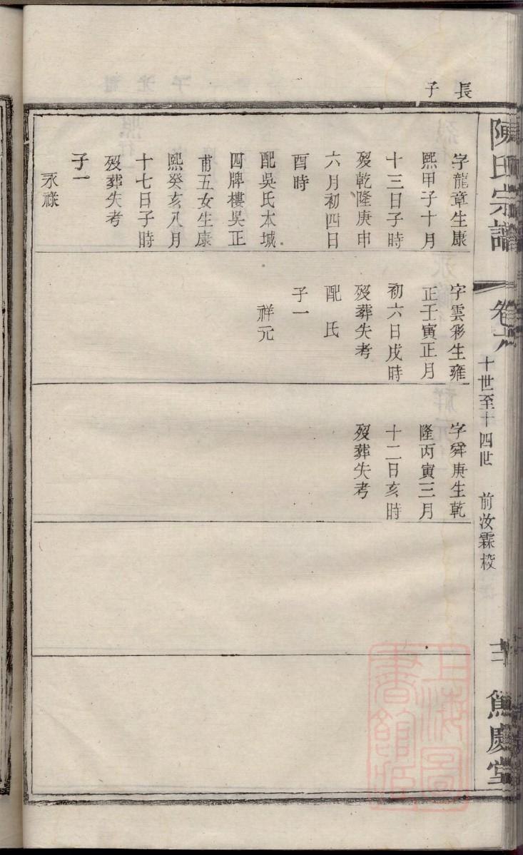 李姓家谱字辈