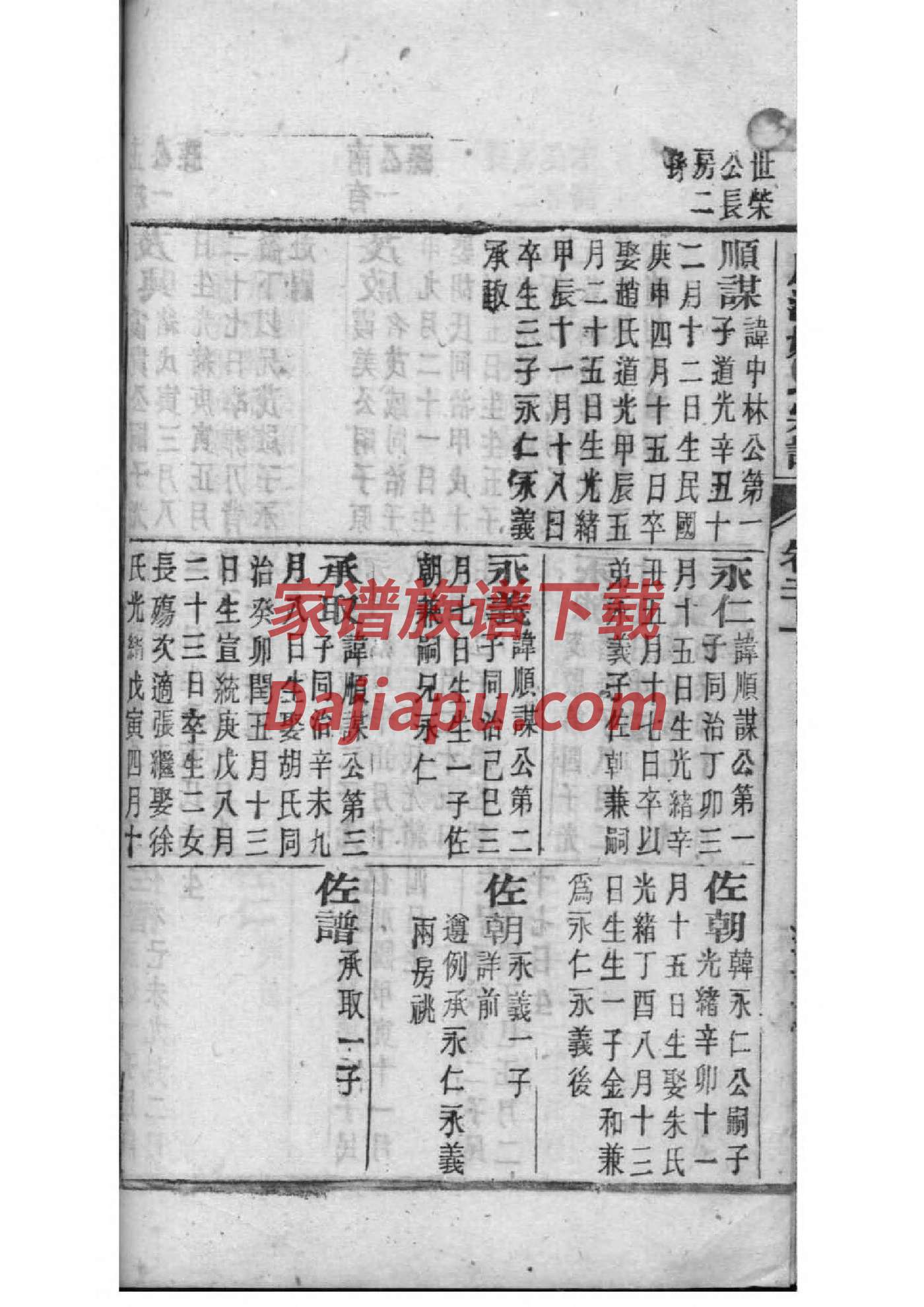 集氏辈分表