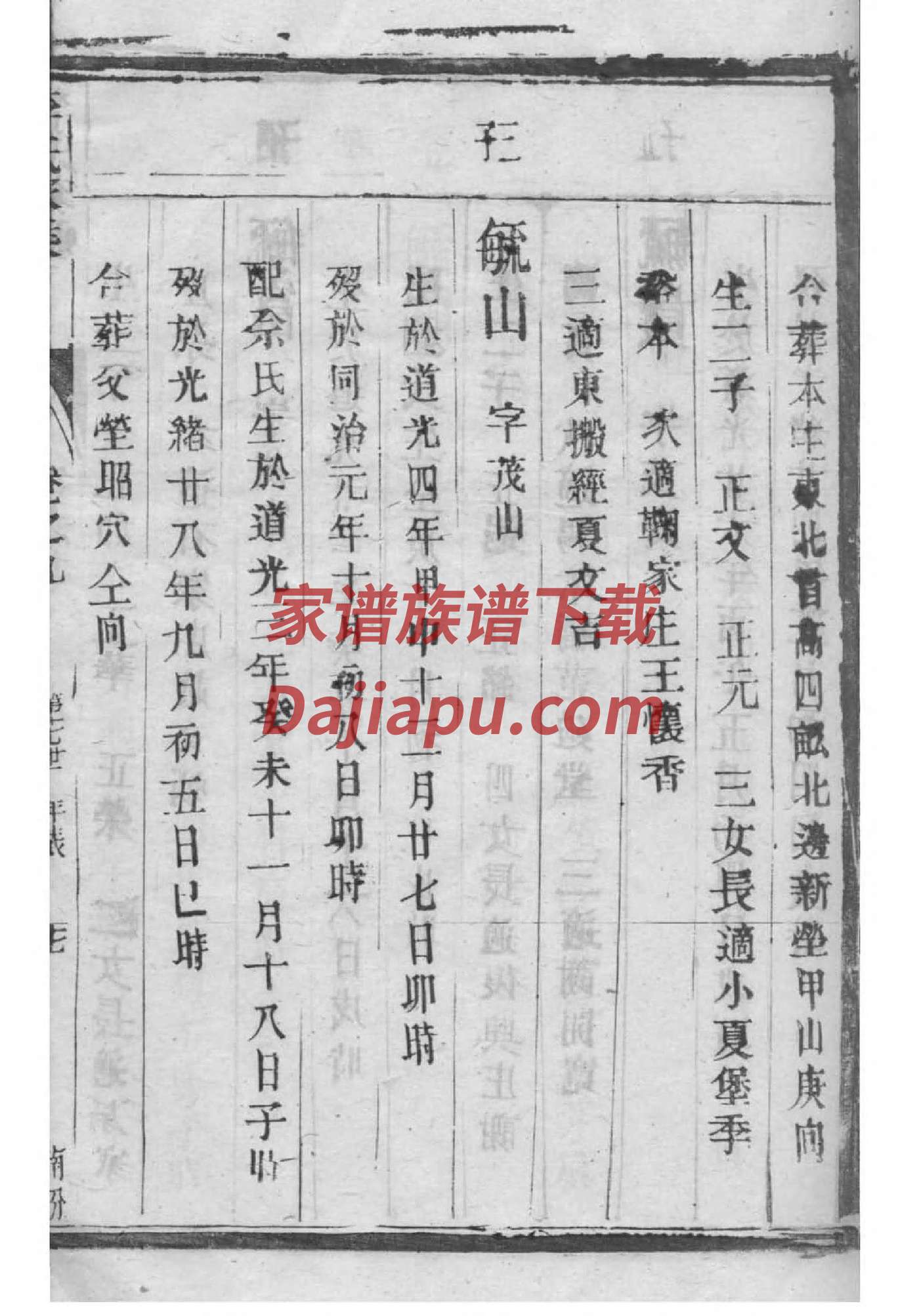 临沂孝友村王氏家谱