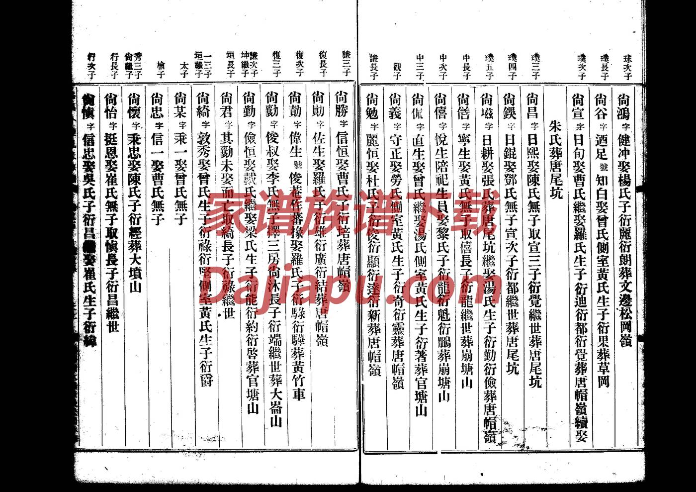 锺离氏族谱字辈大全
