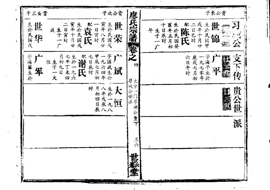 即墨北安杨家演泉家谱